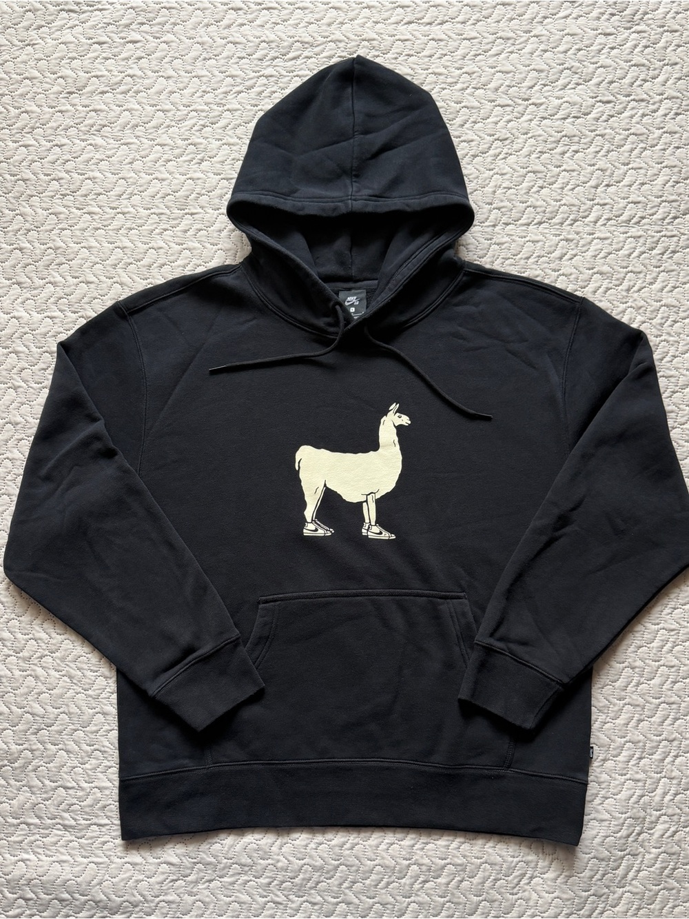 Nike SB Paul Llama Graphic Hoodie Black Men’s L Skate Streetwear DH3014-010